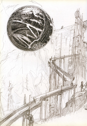 alan lee the lord of the rings sketchbook 11 orthanc01 med.jpg